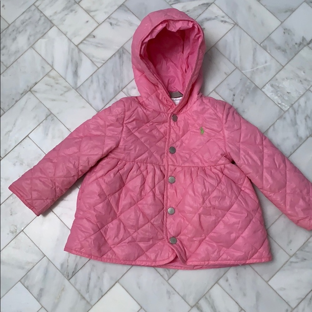 Ralph Lauren pink lightweight hooded jacket